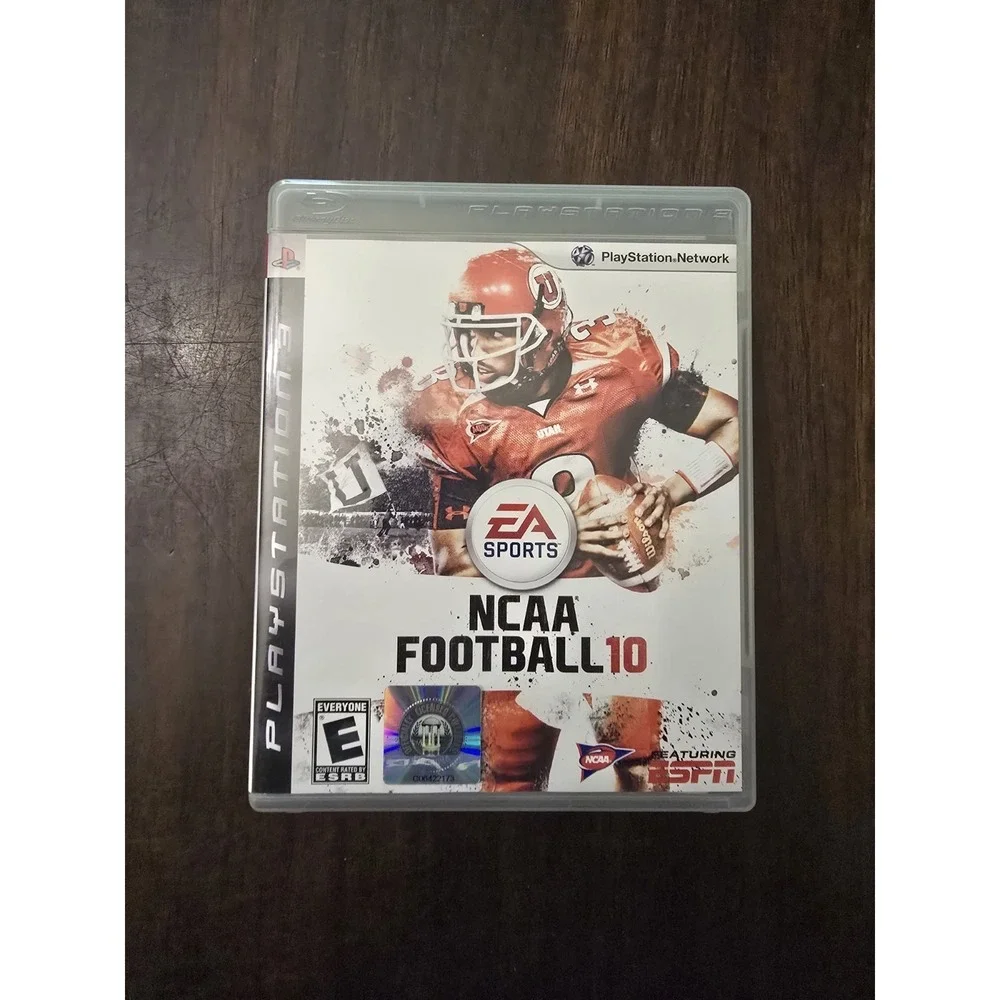Playstation 3 NCAA Football 10 Game Disk In Case With Manual